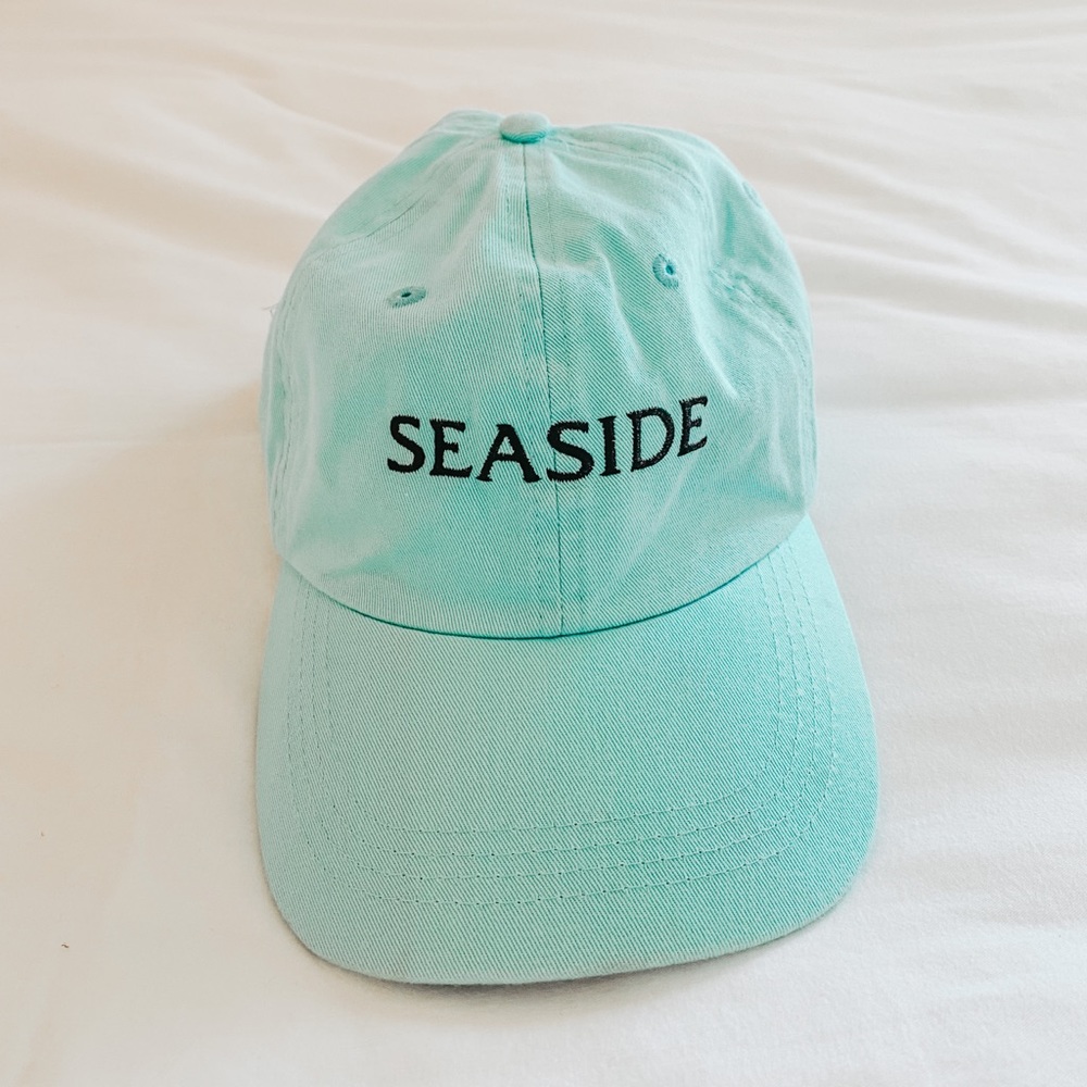 teal seaside hat
